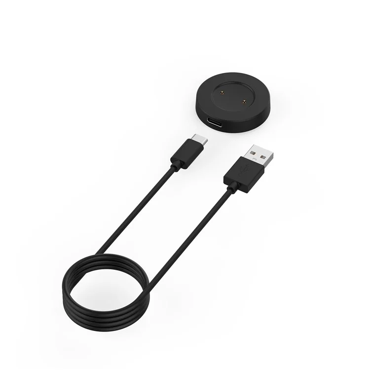 Para Huawei Honor GS Pro / Watch GT Magic Magnetic Cargador de 1m Cable Cargador Smart Watch Estación de Carga Línea de Carga de Repuesto - Negro