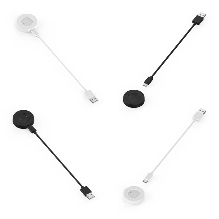 Para Huawei Honor GS Pro / Watch GT Magic Magnetic Cargador de 1m Cable Cargador Smart Watch Estación de Carga Línea de Carga de Repuesto - Negro