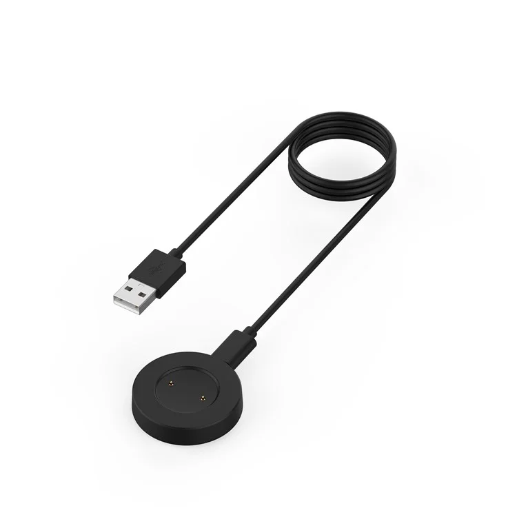 Para Huawei Honor GS Pro / Watch GT Magic Magnetic Cargador de 1m Cable Cargador Smart Watch Estación de Carga Línea de Carga de Repuesto - Negro