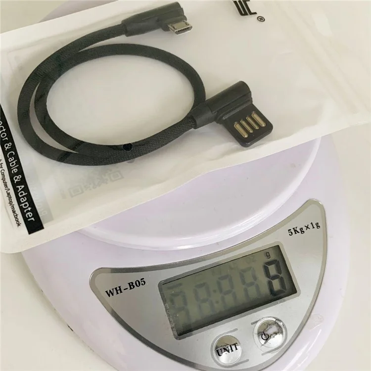 Micro USB 5pin to Left Angled 90 Degree USB 2.0 Data Cable