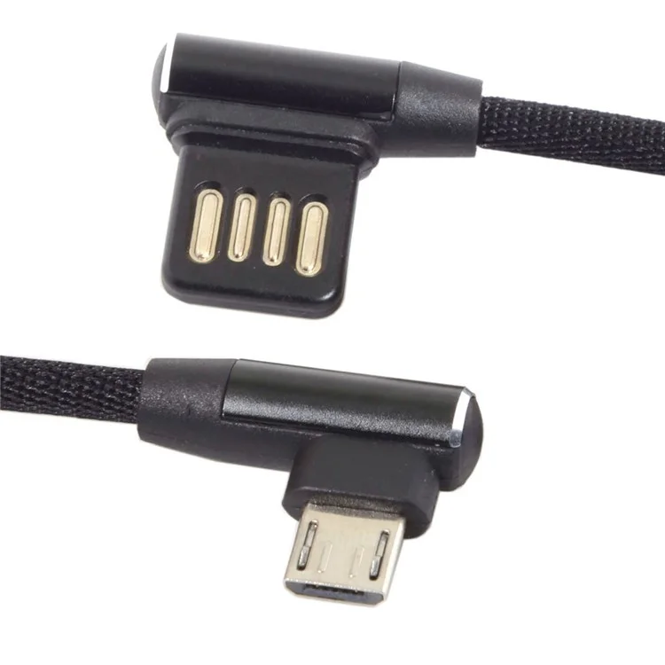 Micro USB 5pin to Left Angled 90 Degree USB 2.0 Data Cable