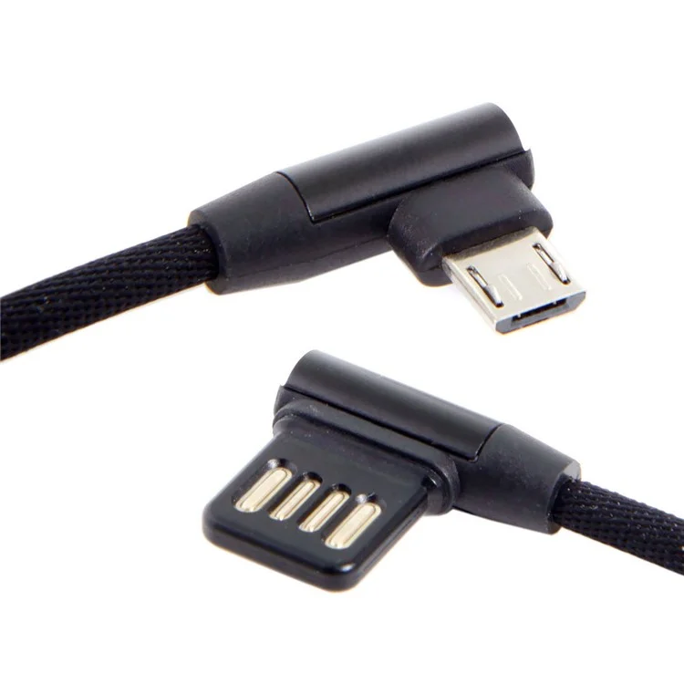 Micro USB 5pin to Left Angled 90 Degree USB 2.0 Data Cable