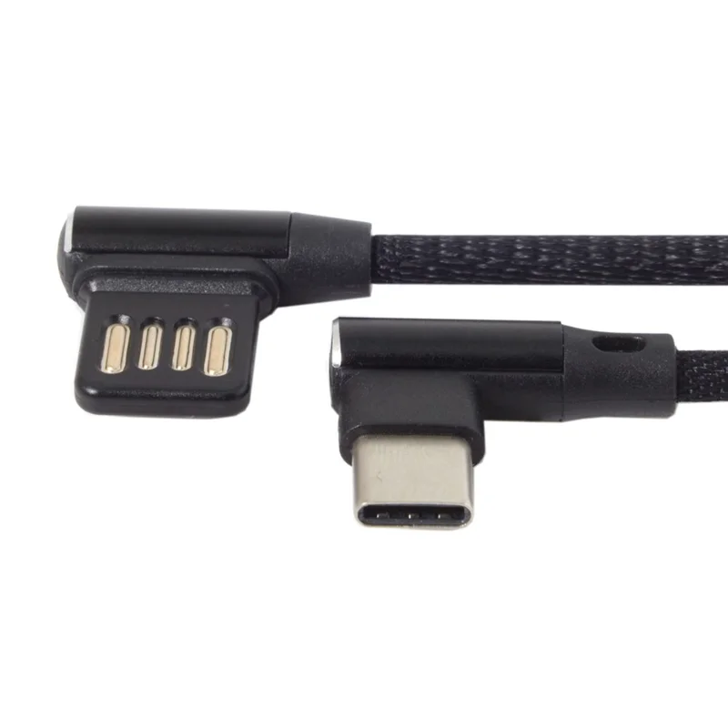 USB-C 3.1 Type-C to Left Angled 90 Degree USB 2.0 Data Cable