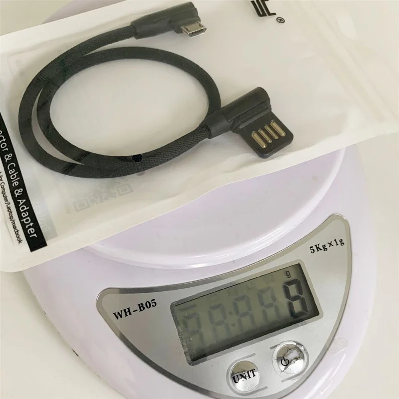 USB-C 3.1 Type-C to Left Angled 90 Degree USB 2.0 Data Cable