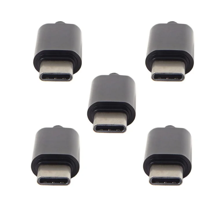 5pcs/los DIY 24Pin USB Typ-c USB-C Männlich OTG Host Typ 5.1k Widerstand Mit Schwarzer Gehäuseabdeckung