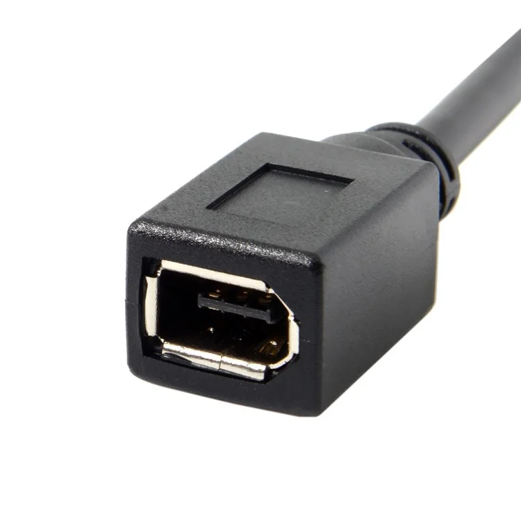 Cavo CY FW-012-BK 1394 FireWire 400-to-800 Adattatore Cavo 6F-9M Corda 20cm - Nero