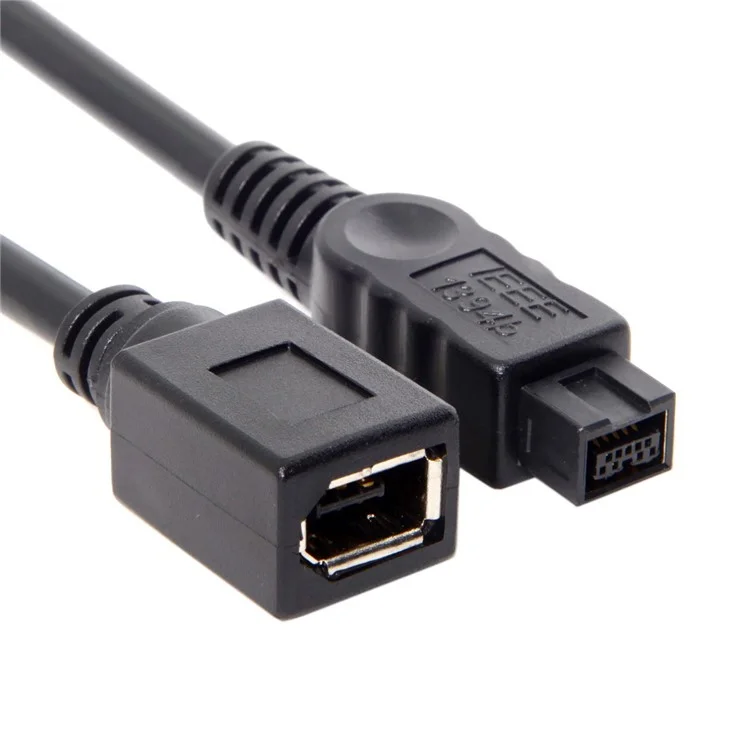 Cavo CY FW-012-BK 1394 FireWire 400-to-800 Adattatore Cavo 6F-9M Corda 20cm - Nero