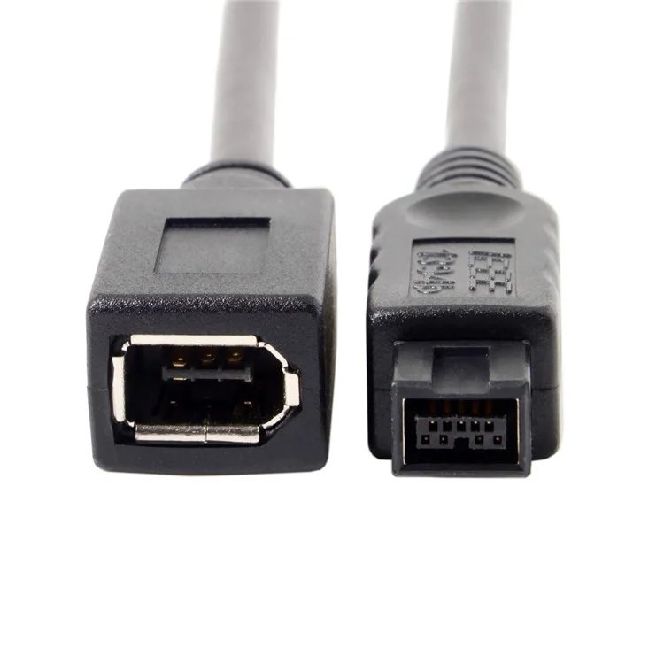 Cavo CY FW-012-BK 1394 FireWire 400-to-800 Adattatore Cavo 6F-9M Corda 20cm - Nero