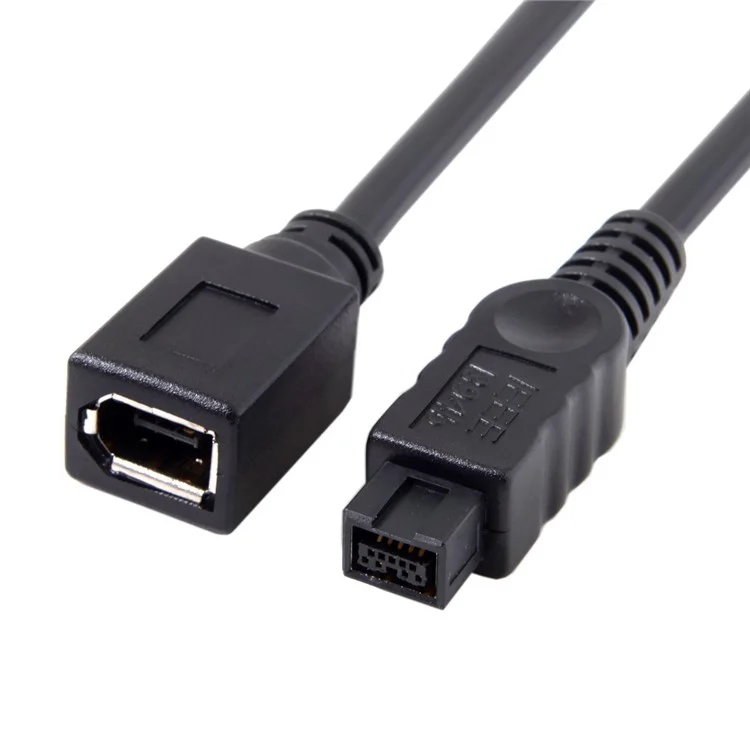 Cavo CY FW-012-BK 1394 FireWire 400-to-800 Adattatore Cavo 6F-9M Corda 20cm - Nero