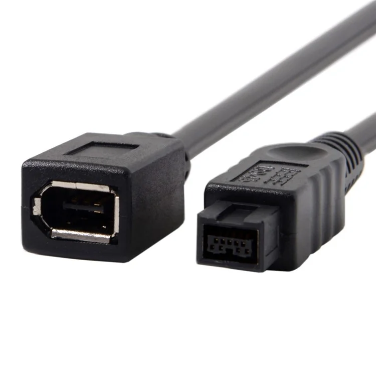 Cavo CY FW-012-BK 1394 FireWire 400-to-800 Adattatore Cavo 6F-9M Corda 20cm - Nero