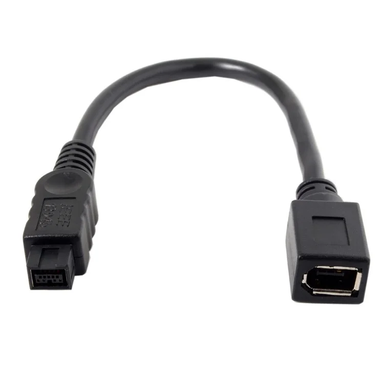 Cavo CY FW-012-BK 1394 FireWire 400-to-800 Adattatore Cavo 6F-9M Corda 20cm - Nero