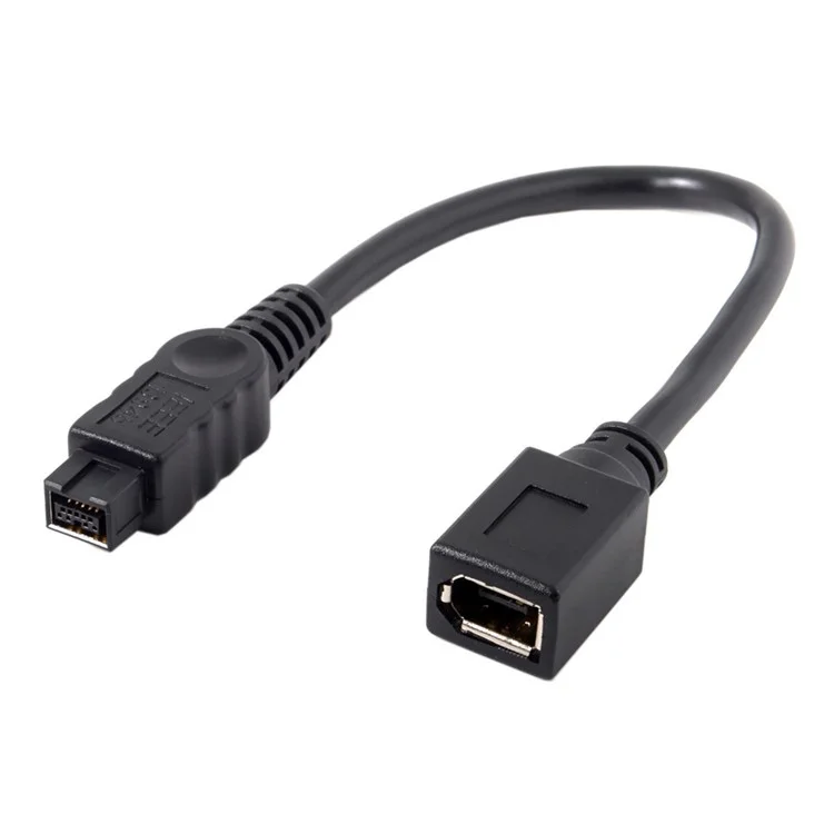 Cavo CY FW-012-BK 1394 FireWire 400-to-800 Adattatore Cavo 6F-9M Corda 20cm - Nero