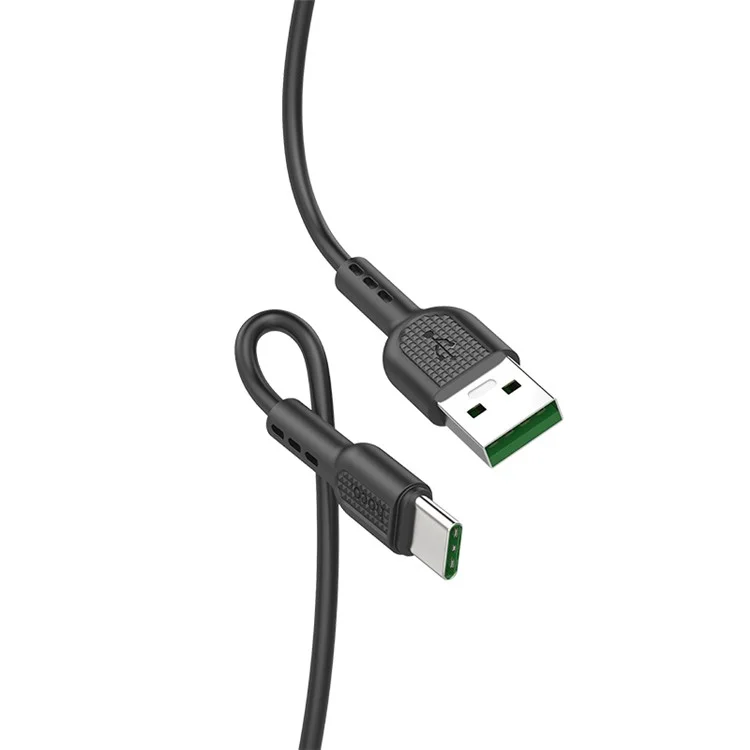 HOCO X33 5A 1M Type-C USB Data Sync Charger Cable for Samsung Huawei Xiaomi - Black