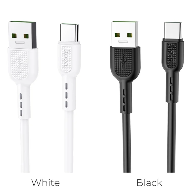 HOCO X33 5A 1M Type-C USB Data Sync Charger Cable for Samsung Huawei Xiaomi - Black