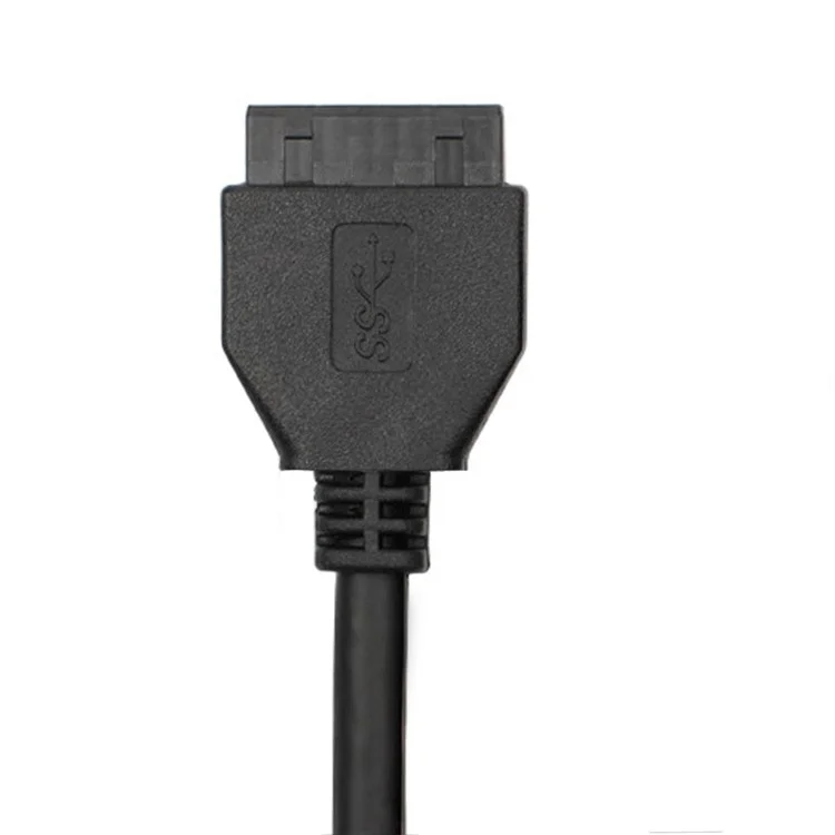 USB-C & USB 3.0 Hub 4 Ports Front Panel to Motherboard 20Pin Connector Cable für 3,5" Diskettenlaufwerk