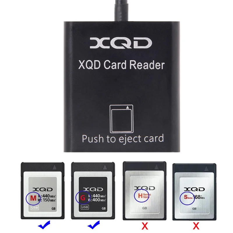 CY U3-129 USB 3.0 XQD Card Reader for M & G Serial XQD 2.0 USB 3.0 Camera Adapter Writer 500MB/S