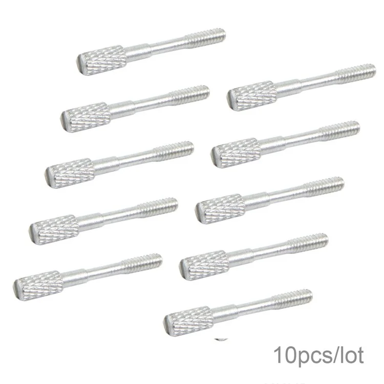 10Pcs/Lot Thumb Screws #4-40 UNC 25mm Length Stainless Steel (Type-C Male Head) for Computer Cable