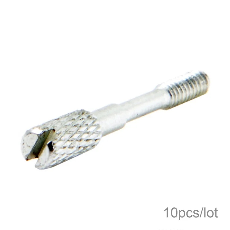 10Pcs/Lot Thumb Screws #4-40 UNC 25mm Length Stainless Steel (Type-C Male Head) for Computer Cable