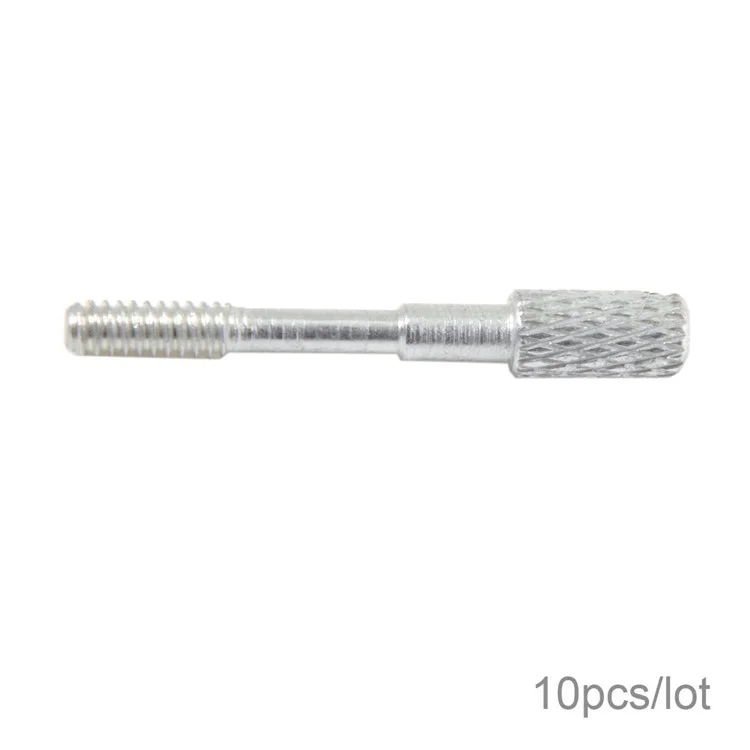 10Pcs/Lot Thumb Screws #4-40 UNC 25mm Length Stainless Steel (Type-C Male Head) for Computer Cable