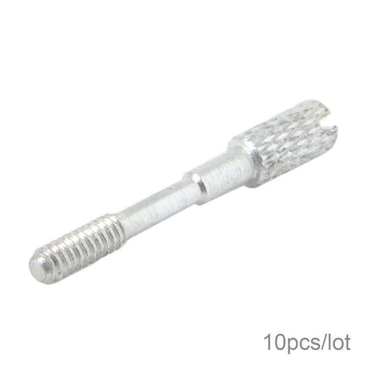 10Pcs/Lot Thumb Screws #4-40 UNC 25mm Length Stainless Steel (Type-C Male Head) for Computer Cable