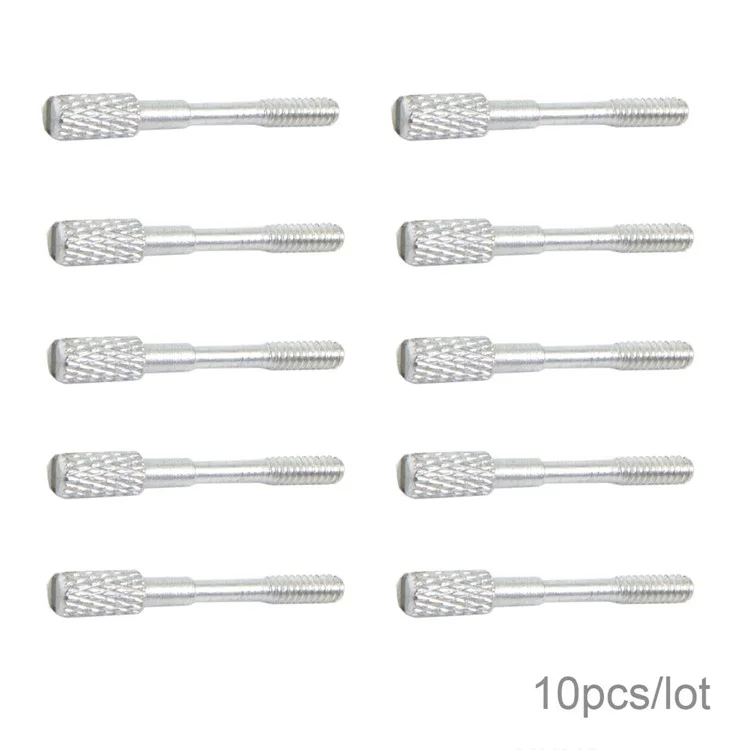 10Pcs/Lot Thumb Screws #4-40 UNC 25mm Length Stainless Steel (Type-C Male Head) for Computer Cable