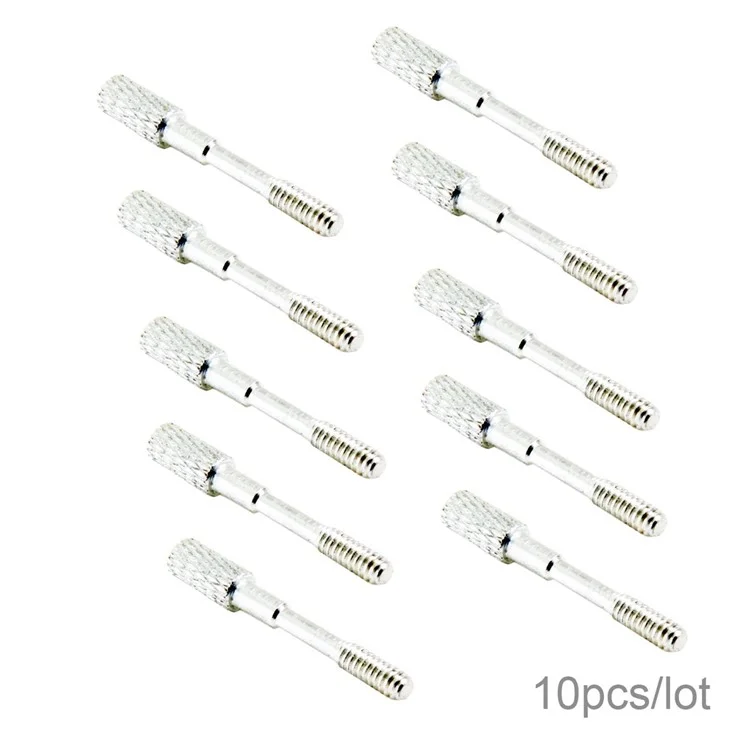10Pcs/Lot Thumb Screws #4-40 UNC 25mm Length Stainless Steel (Type-C Male Head) for Computer Cable