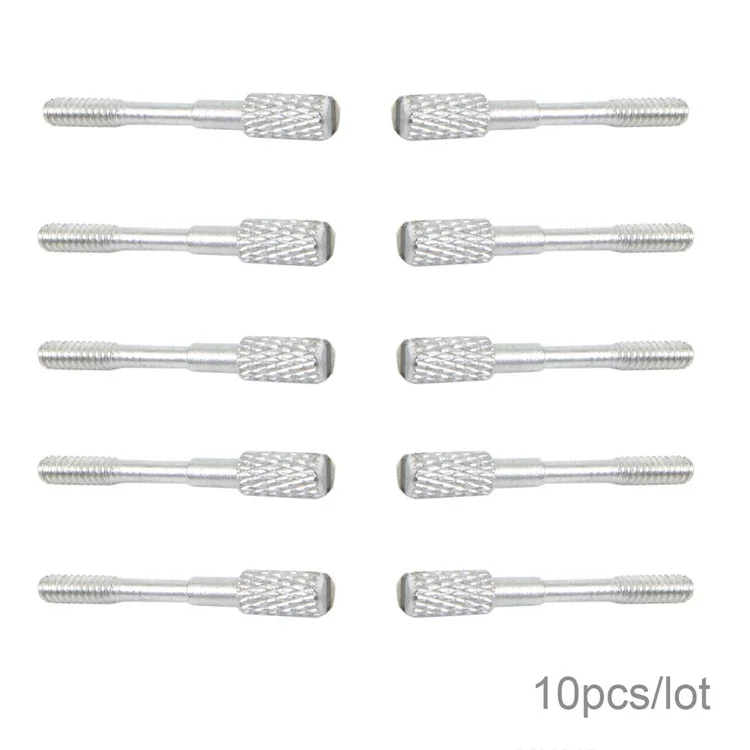 10Pcs/Lot Thumb Screws #4-40 UNC 25mm Length Stainless Steel (Type-C Male Head) for Computer Cable
