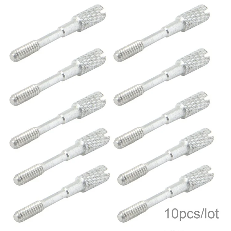 10Pcs/Lot Thumb Screws #4-40 UNC 25mm Length Stainless Steel (Type-C Male Head) for Computer Cable