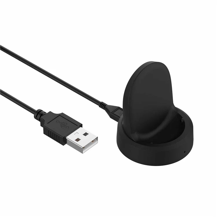 Smart Watch Wireless Charger USB Caricatore Magnetico da Scrivania per Samsung Galaxy Galaxy Watch 5 40mm / 44mm / Watch 5 Pro 45mm / Watch4 Classic 46mm 42mm, Caricatore per Smartwatch con Indicatore - Nero