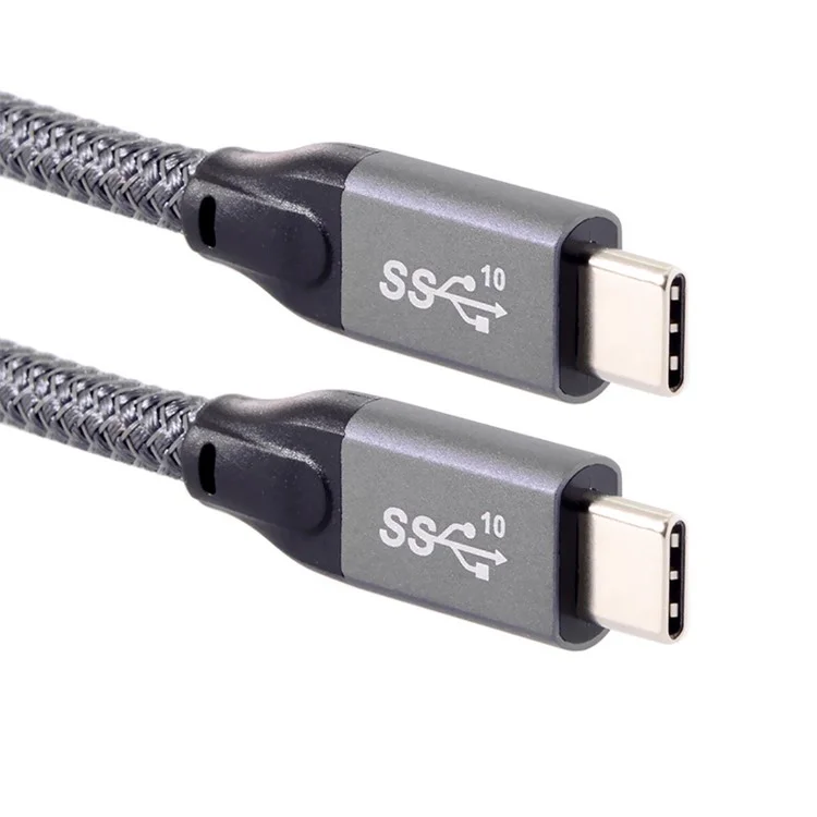 Gen 2 10 Gbit / s USB 3.1 Typ C Männlich Zum Männlichen Datenvideoskabel Mit E-Marker Für Tablet-telefon-laptop 1m