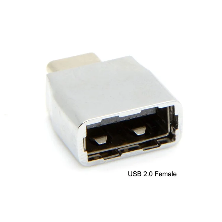 USB 3.1 USB-C Type-C to Type-A Female OTG & Micro USB Data Adapter with Chain for Tablet & Phone & Laptop