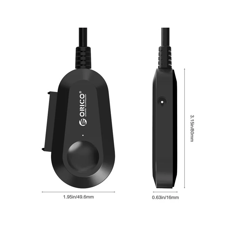ORICO 35UTS USB 3.0 to SATA Cable with LED Indicator / Adapter - Black / EU Plug