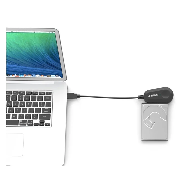 ORICO 35UTS USB 3.0 to SATA Cable with LED Indicator / Adapter - Black / EU Plug