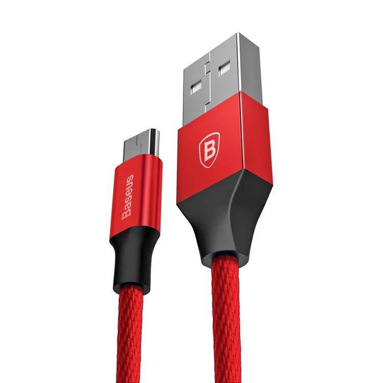 BASEUS Yiven Data Sync Charge Micro USB Cable for Samsung S7, etc. (1m) - Red