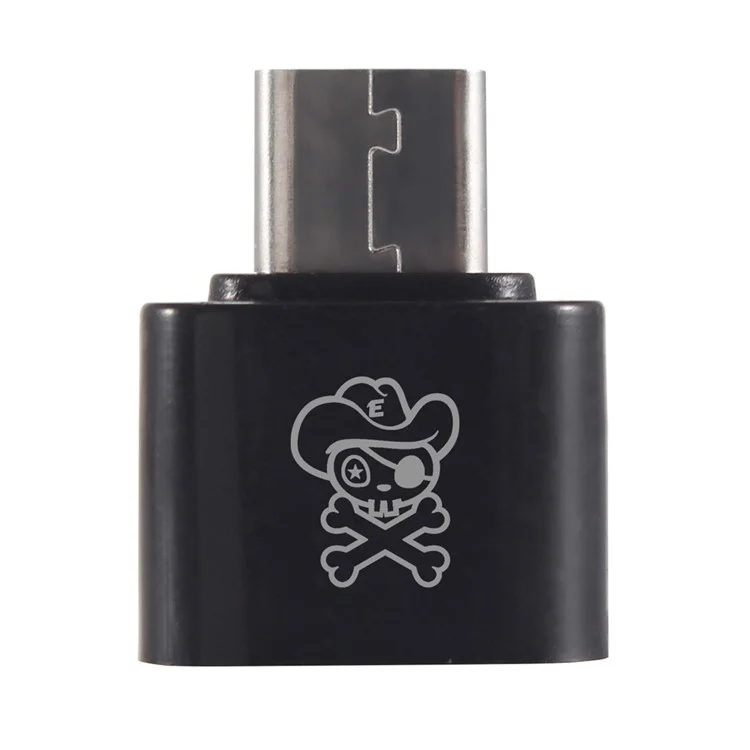 HAT PRINCE ABS Super Mini USB 2.0 Female to USB 3.1 Type-C Male OTG Adapter (HC-8) - Black