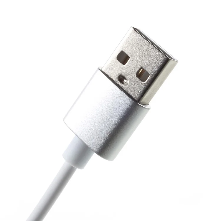 1M Magnetic USB Type-C Sync Data Charger Cable - Silver Color