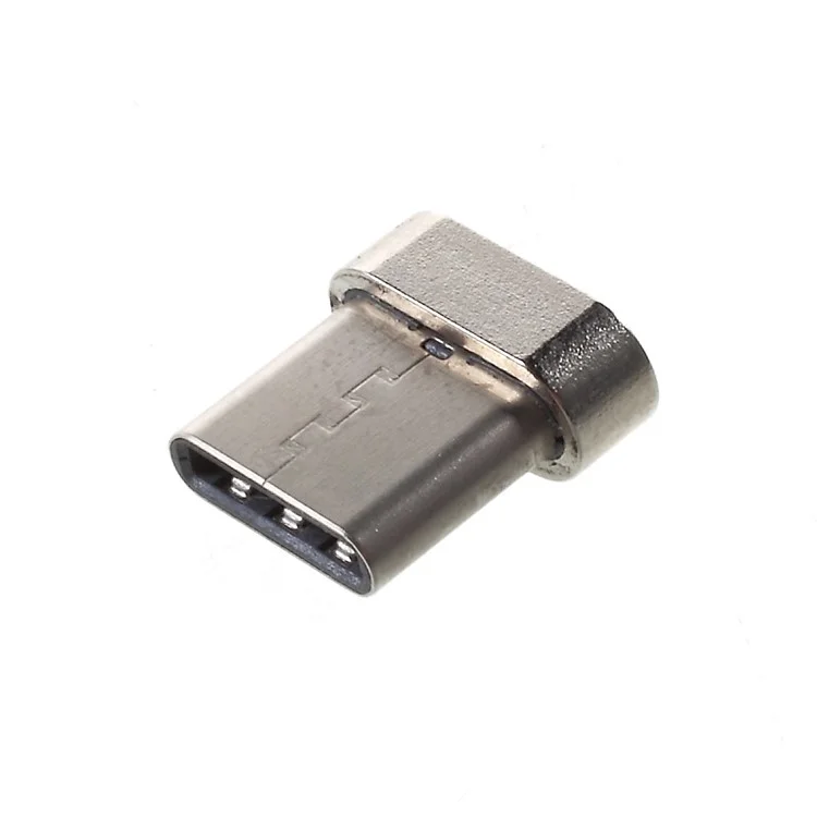 1M Magnetic USB Type-C Sync Data Charger Cable - Silver Color