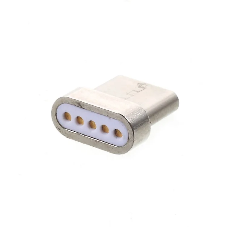 1M Magnetic USB Type-C Sync Data Charger Cable - Silver Color