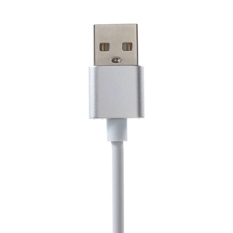 1M Magnetic USB Type-C Sync Data Charger Cable - Silver Color