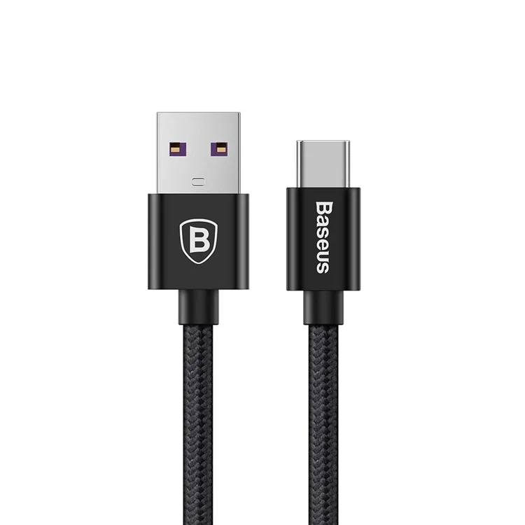 BASEUS Quick Charge QC2.0-3.0 Type-C USB Cable for Huawei Mate 9 Pro / Porsche Design Etc. (1M) - Black