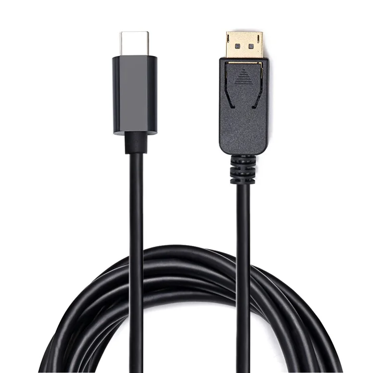 Type-C USB 3.1 Male to DisplayPort DP Male 4K UHD Adapter Cable 1.8m - Black