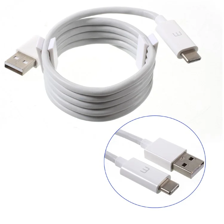 OEM MEIZU 1M USB Data Sync Charging Type-C Cable for Meizu Pro 6 - White