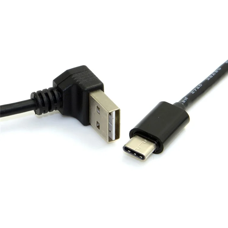 USB-C USB 3.1 Type C to USB 2.0 90-Degree Angled Data Cable for Macbook & Tablet & Cell Phone
