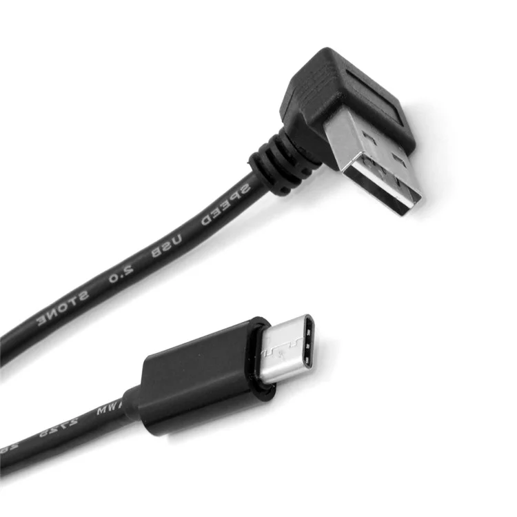 USB-C USB 3.1 Type C to USB 2.0 90-Degree Angled Data Cable for Macbook & Tablet & Cell Phone
