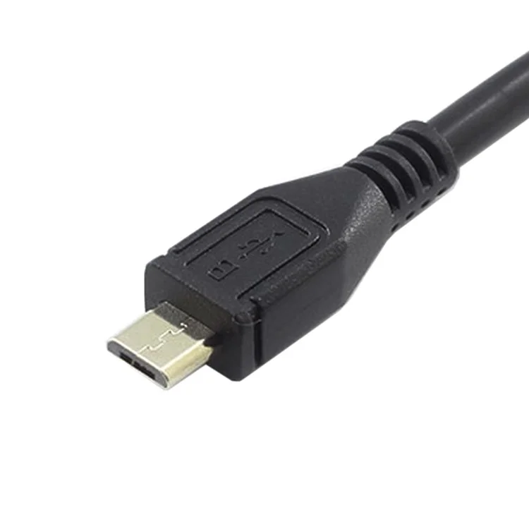 Micro USB 5Pin Male to Female Extension Panel Mount Type Cable with Screws
