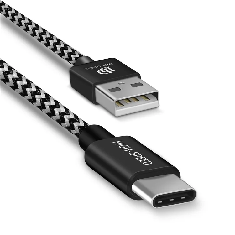 Dux Ducis Skin Pro Series 2.1A Tipo-c USB Sync Sync Carga Cable de Cable Trenzado 3m