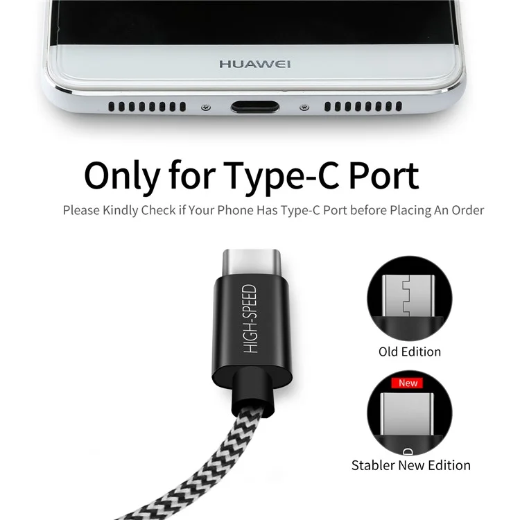 DUX DUCIS Skin Pro Series 2.1A Type-c USB Data Charging Braided Cable 2m