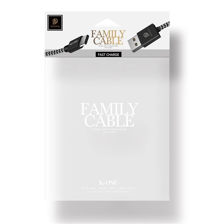 DUX DUCIS Skin Pro Series Type-c USB 2.1A Data Sync Charging Woven Cord Cable 1.5m