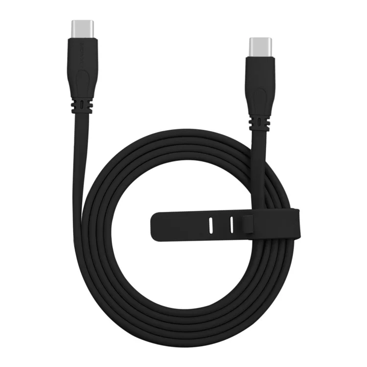 MOMAX 1M Flat Noodle USB Type-C to USB Type-C Sync Charging Cable for Samsung Huawei - Black