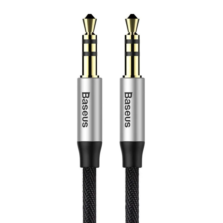 BASEUS M30 0.5m Male to Male Audio Cable for Phones, Tablets, PC devices - Black